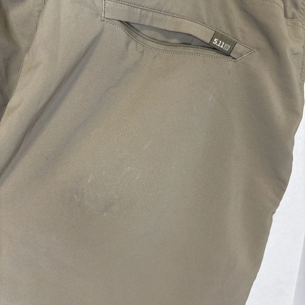 5.11 Shorts Men's 42 Brown Khaki 511 Taclite Cargo Rip Stop Utility Work Poly‎